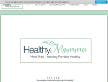 Tablet Screenshot of healthy-momma.com